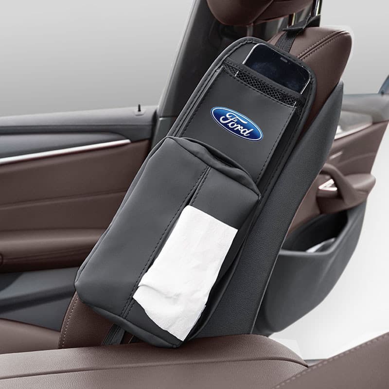 Bolsa Organizadora Lateral para Banco de Carro com Múltiplos Compartimentos para Ford Focus, Mustang, Ranger, Raptor, Ec