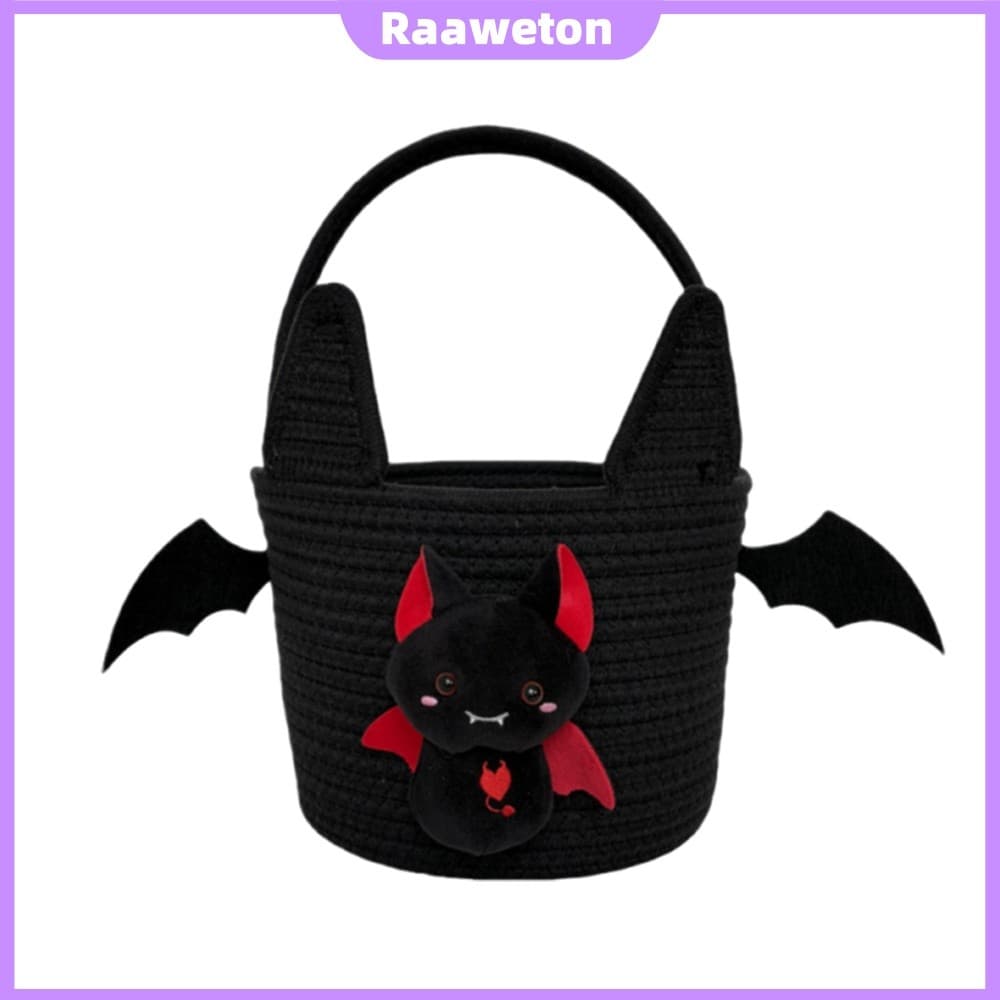 Cesta De Armazenamento De Grande Capacidade Balde De Doces De Halloween Reutilizável Para Meninos E Meninas Amantes De G