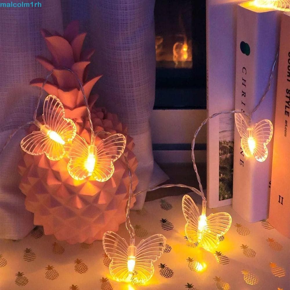 Luzes De Corda LED Borboleta MALCOLM , Linda Luz De Guirlanda De Borboletas À Prova D'água , Artificial