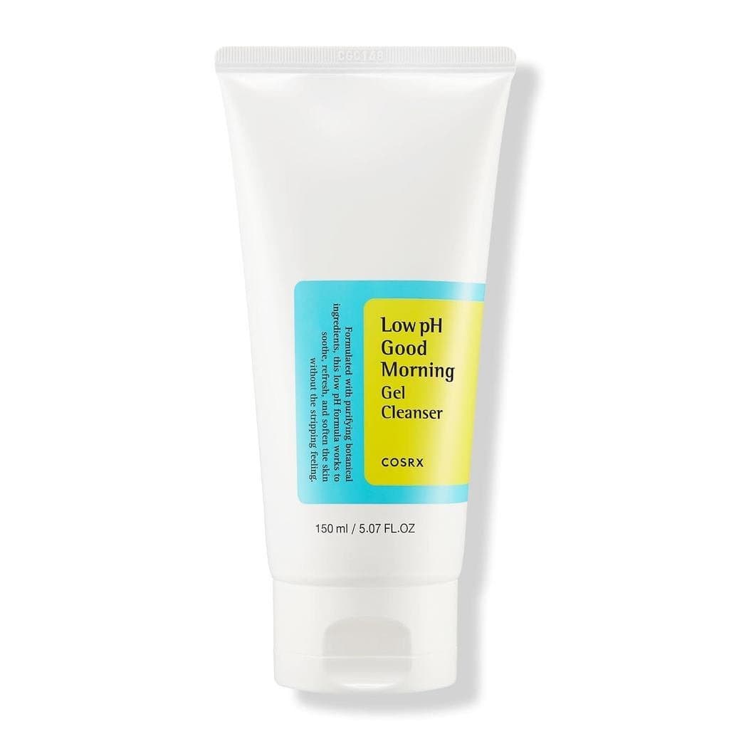 COSRX Gel de Facial Good Morning de Baixo pH, 5.07 fl oz, Sabonete Facial com BHA, Limpador Facial Suave Diário