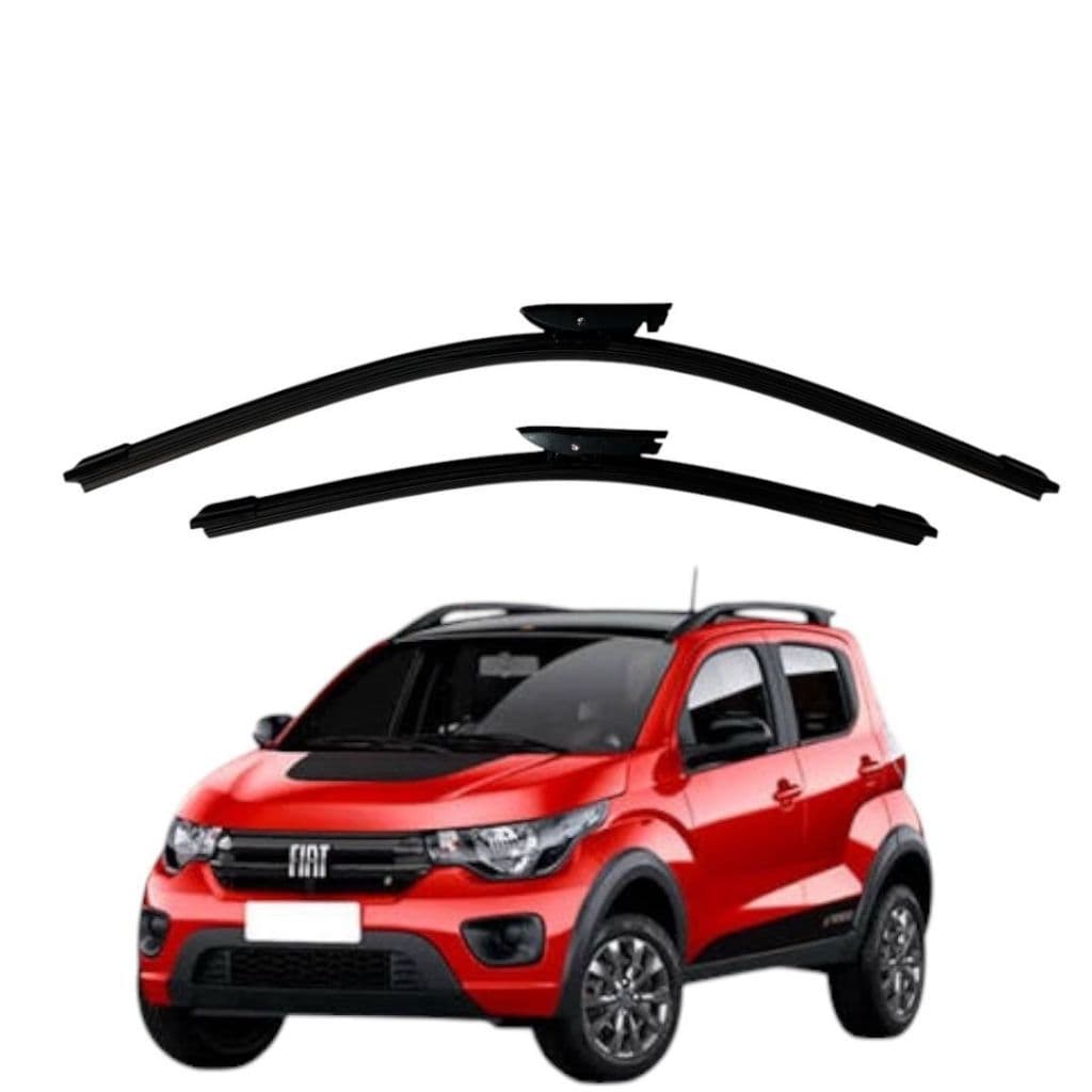 Par Palhetas Limpador de Para-brisa Fiat Mobi
