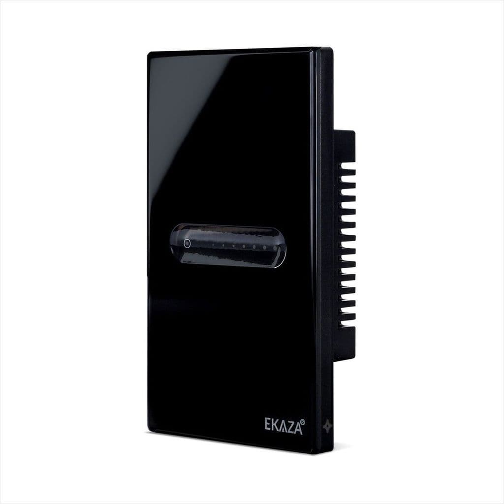 Interruptor Touch Dimmer Touch 1 Canal Wi-Fi  4x2 Ekaza Preto
