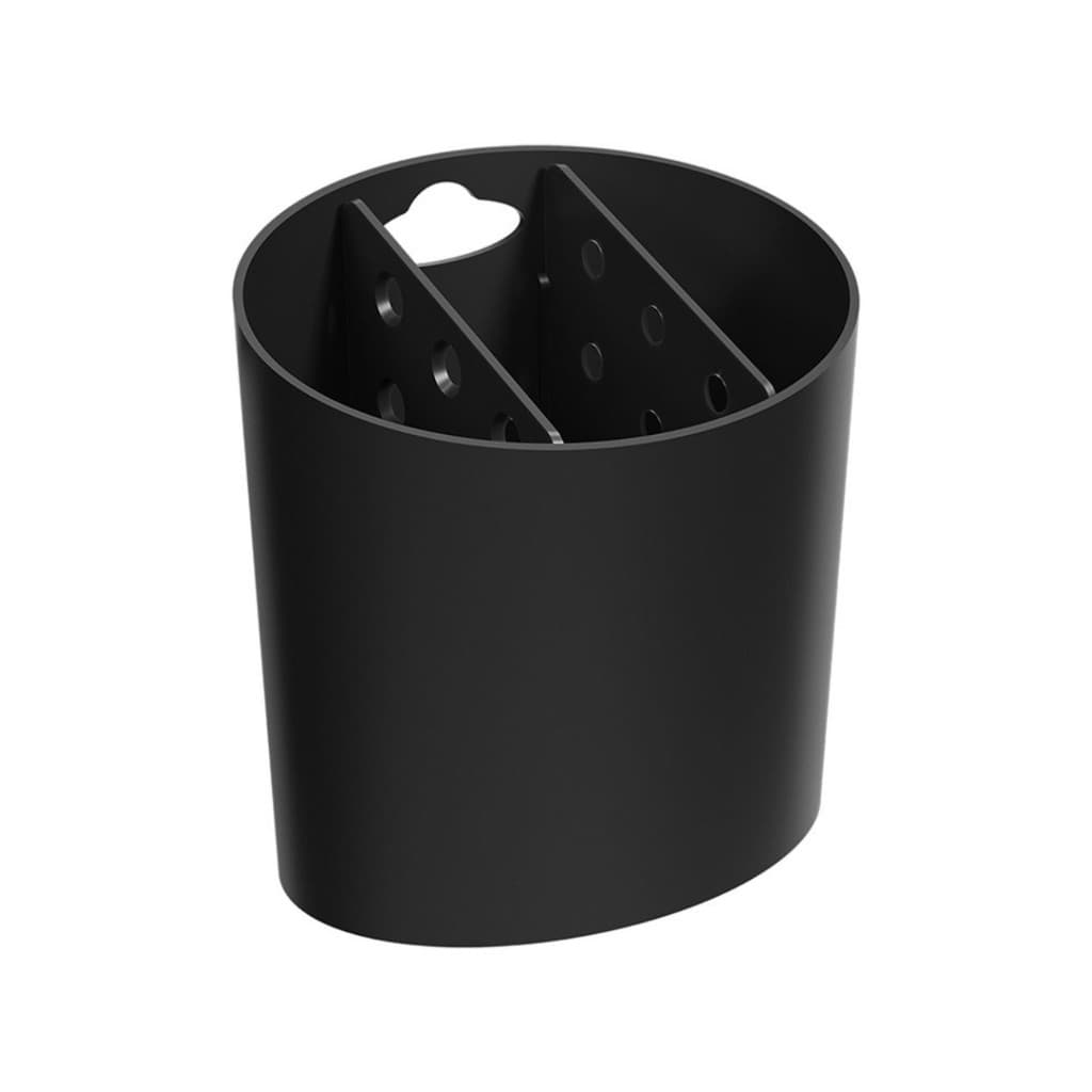 Escorredor de Talheres Coza Oval Basic Escorredor de Louça Preto Porta Talher Escorredor Coza