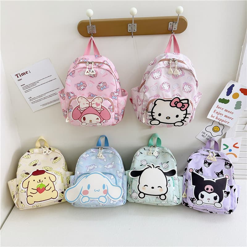 Crianças mochilas escolares novo estilo mochilas escolares dos desenhos animados crianças mochilas Kuromi Pacha cão moch