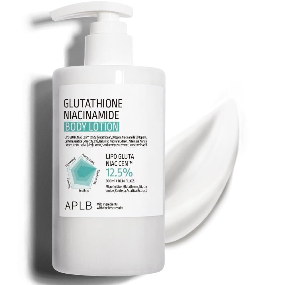 Loção Corporal de Niacinamida APLBN | LIPOGLUTANIACCEN ™ 12,5%10,14FL.OZ/Koreancare, Hidratação de Longa Duração, Revita
