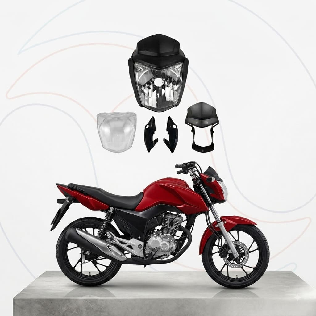 Farol Completo Cg Titan 150 2014 a 2015 Fan 160 2016 A 2021