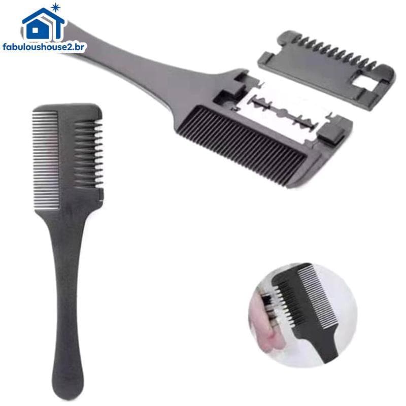 FABUL 1 Pcs Pente De Corte De Cabelo Bla Lidar Com Escovas Navalha Trimmin Ferramentas De Estilo De Salão De Cabeleireir