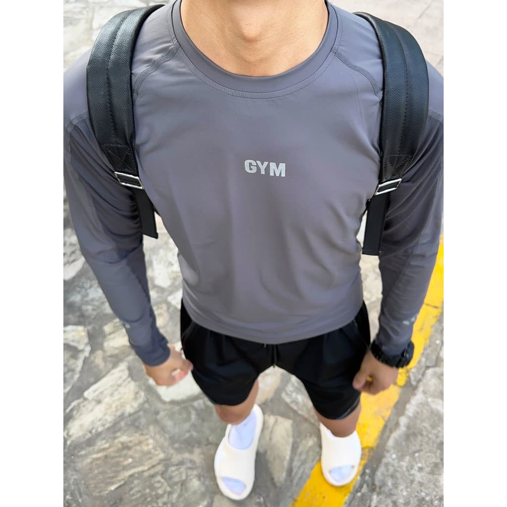 UNCLEBLUE roupas de Fitness masculinas alta elasticidade roupas de treinamento primavera outono collants Base esportiva