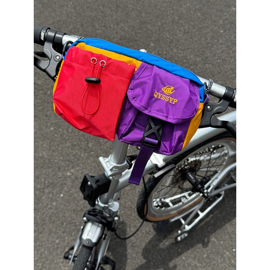 Bolsa de grande capacidade para bicicleta, bolsa frontal à prova d'água para Mountain bike, bolsa para feixe frontal, eq