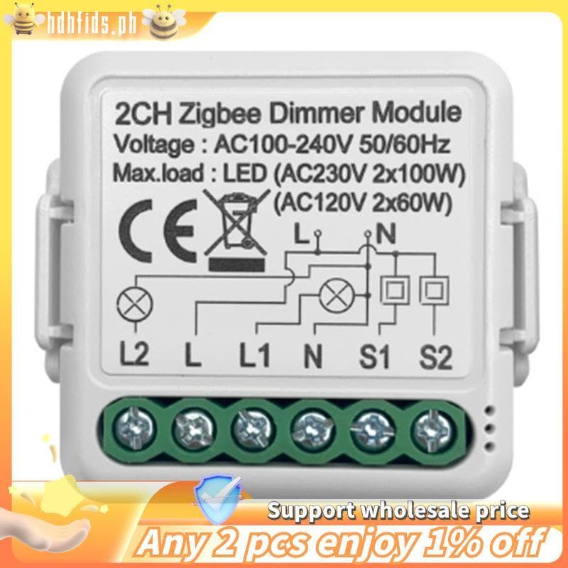 Módulo De Interruptor Dimmer Inteligente Tuya ZigBee Suporta Controle De 2 Vias DIY Interruptores Reguláveis 10A Funcion