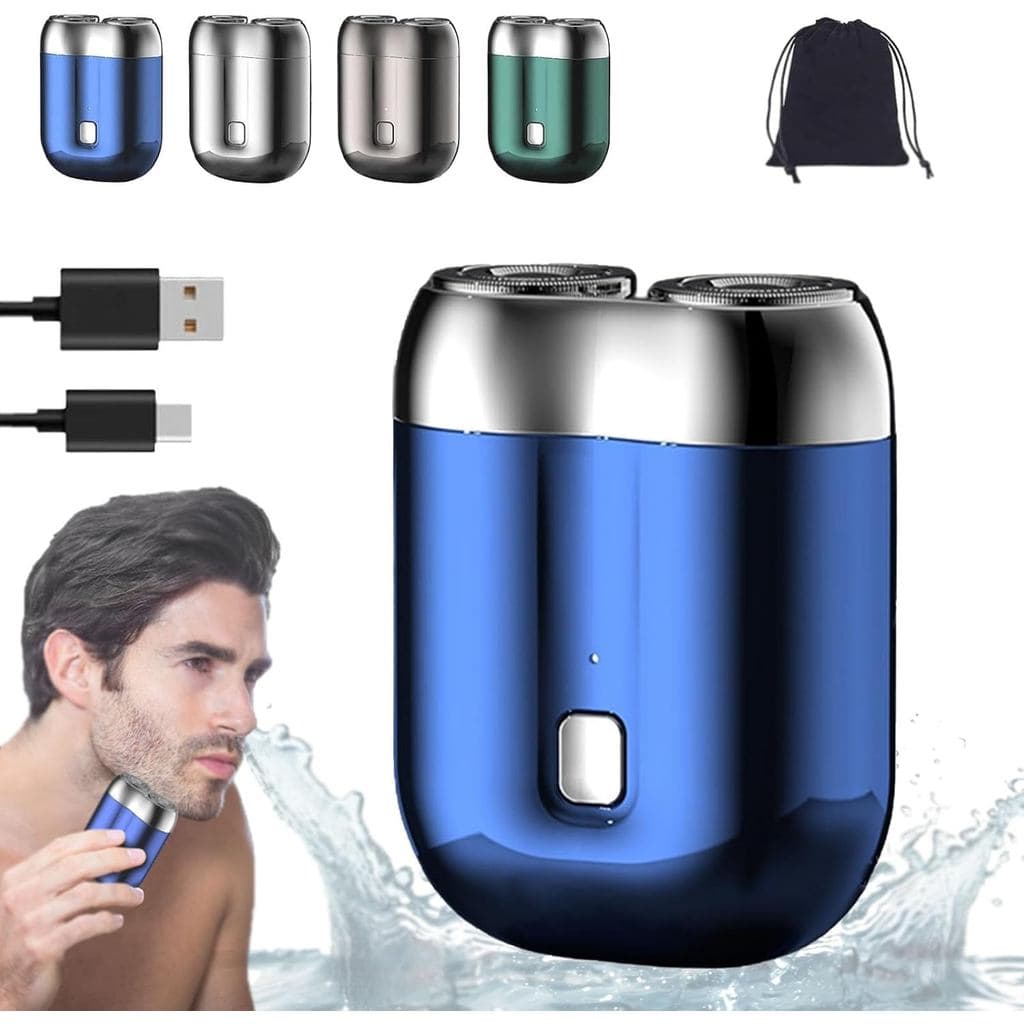 2024 Novo Aparelho de Barbear Portátil USB para Homens, Mini Barbeador Elétrico Recarregável à Prova d'Água, Barbeador E