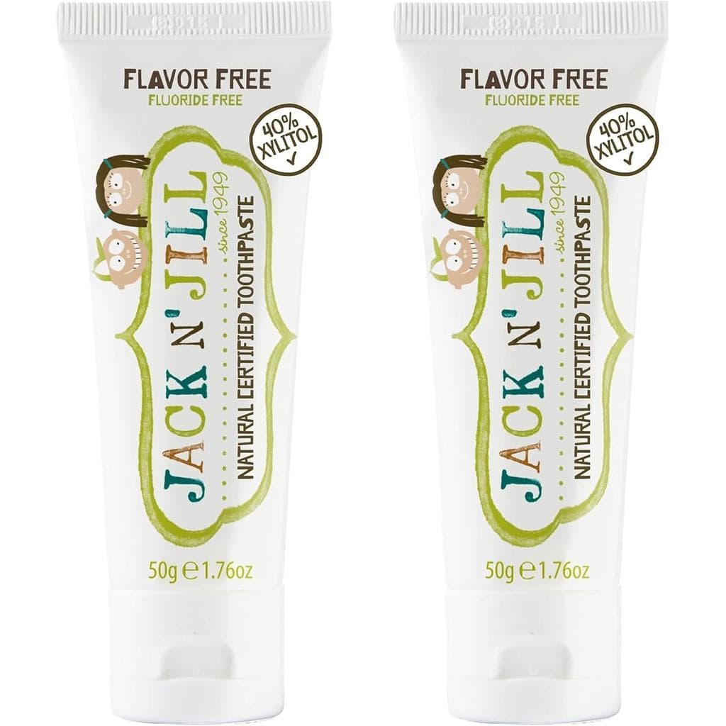 Pasta de Dente Infantil Certificada Natural Jack N’ Jill – Pasta de Dente para Bebês e Crianças Sem Fluoreto com 40% de