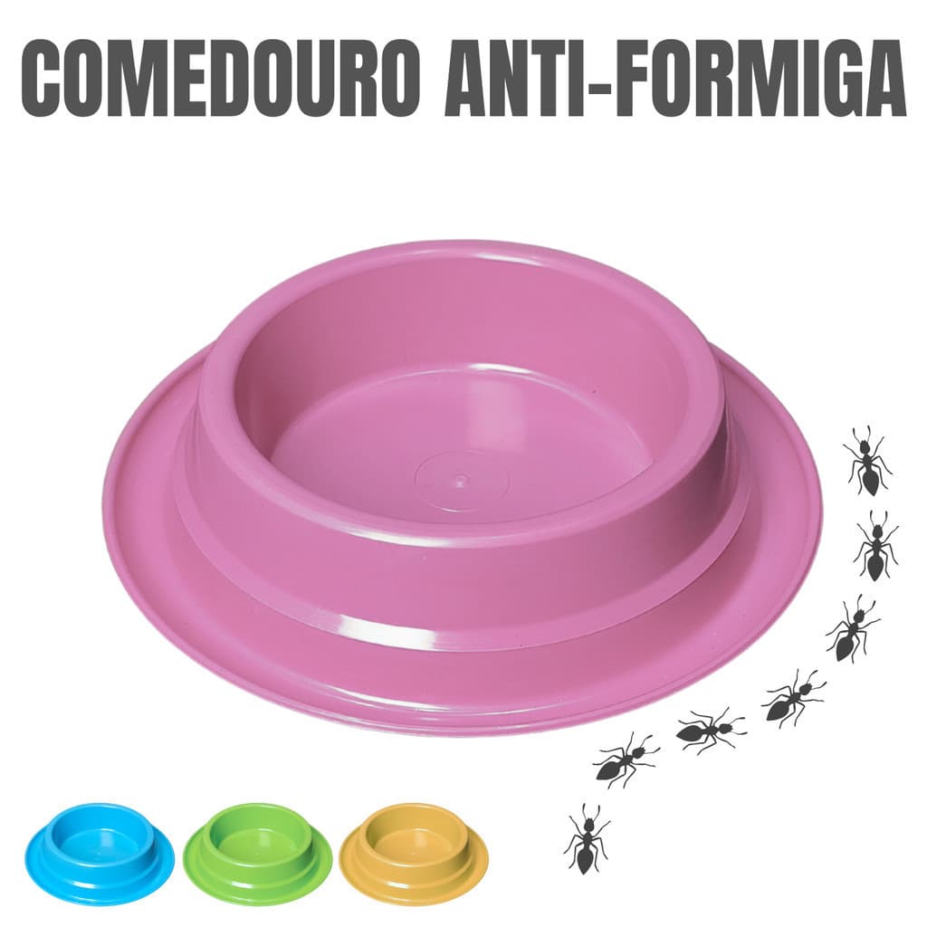 Comedouro Anti Formiga Gatos Plástico Pequeno Bebedouro 100ml Ração Água