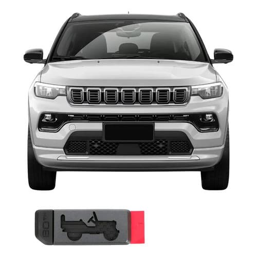 Raridade Emblema 80º Aniversario Jeep Original Porta
