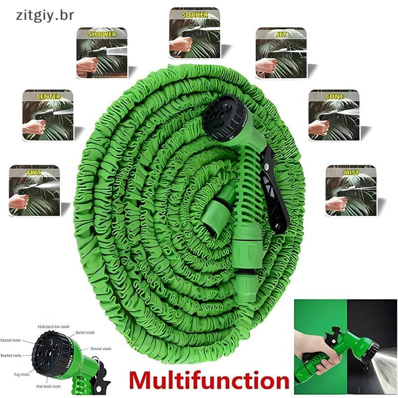 [zitgiy] 25FT-75FT Casa Mangueira Mágica Água Flexível Lavagem De Carro Rega De Flores Suprimentos De Jardim Bom