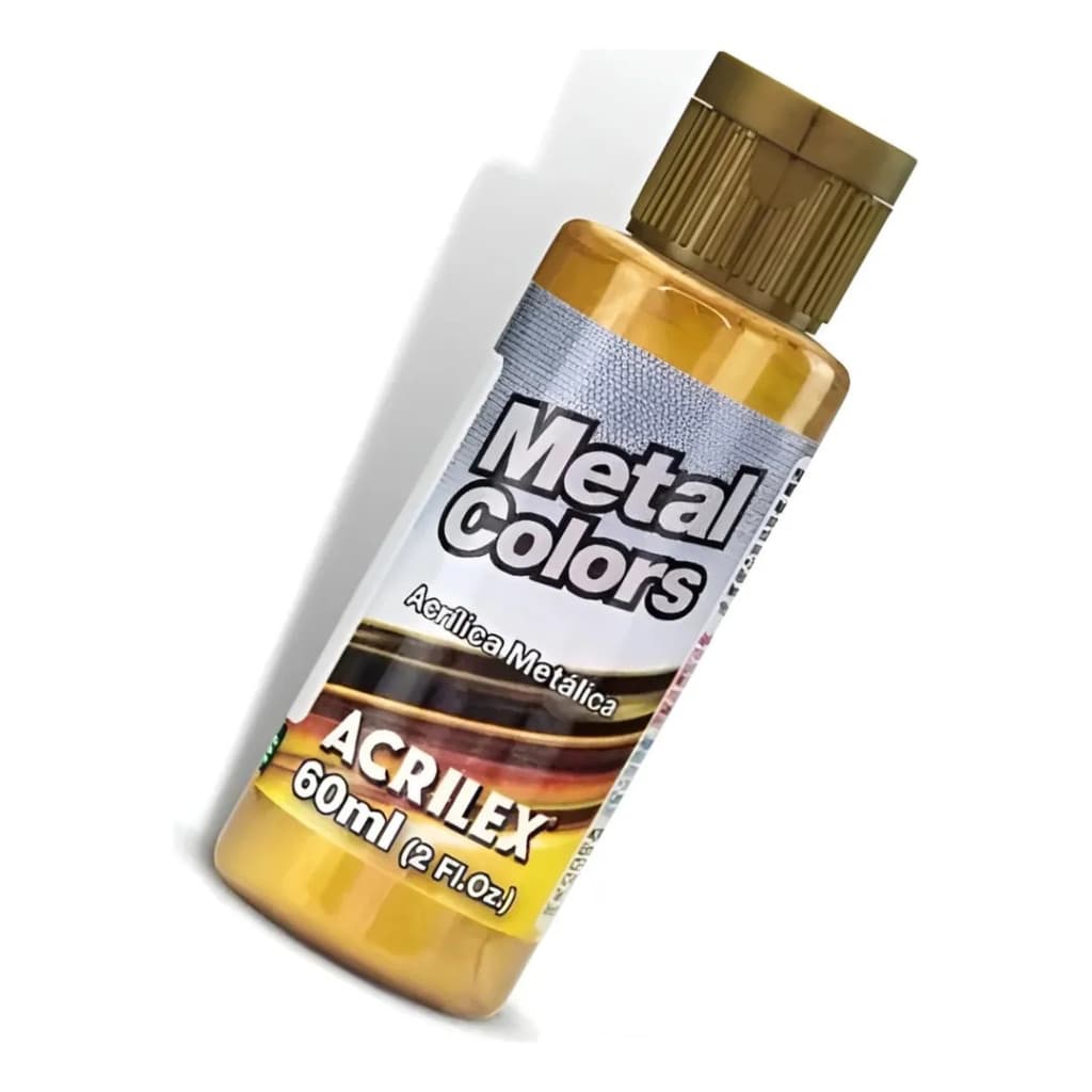 Tinta Acrílica DOURADO SOLAR 598 Metal Colors 60ml - ACRILEX