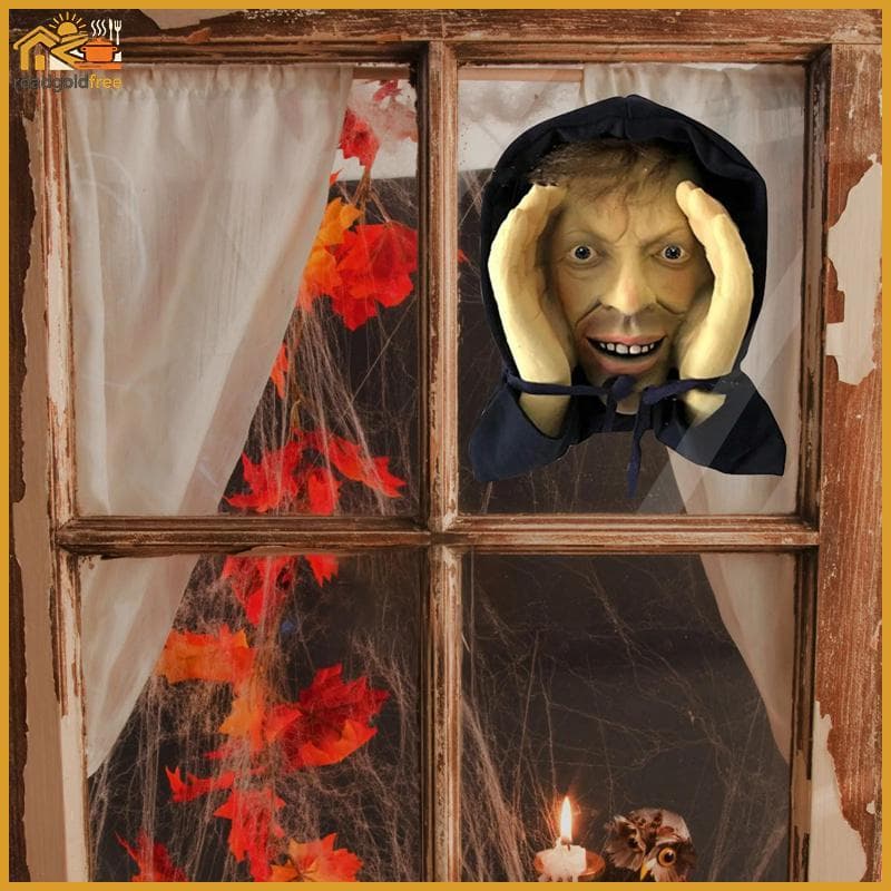 Assustador Peeper Anormal Decoração De Halloween Janela Brincadeira Interior E Exterior Adesivos Para Festa Em Casa Assu