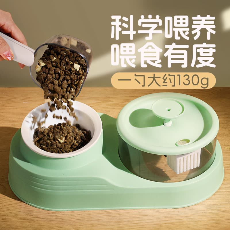 Colher de comida para gato medindo dispositivo de pesagem de colher de comida para cachorro