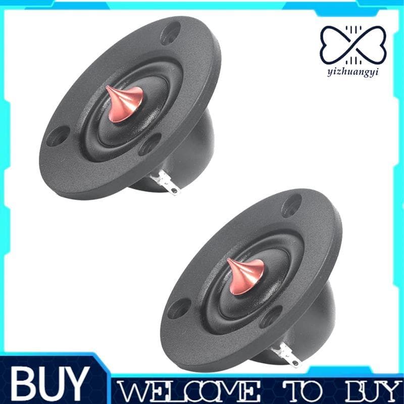 2 Pçs 2 Polegada Cúpula Tweeter Unidade De Alto-Falante Diafragma De Seda Chinês Agudos Carro Home Theater 6Ohm Fácil De