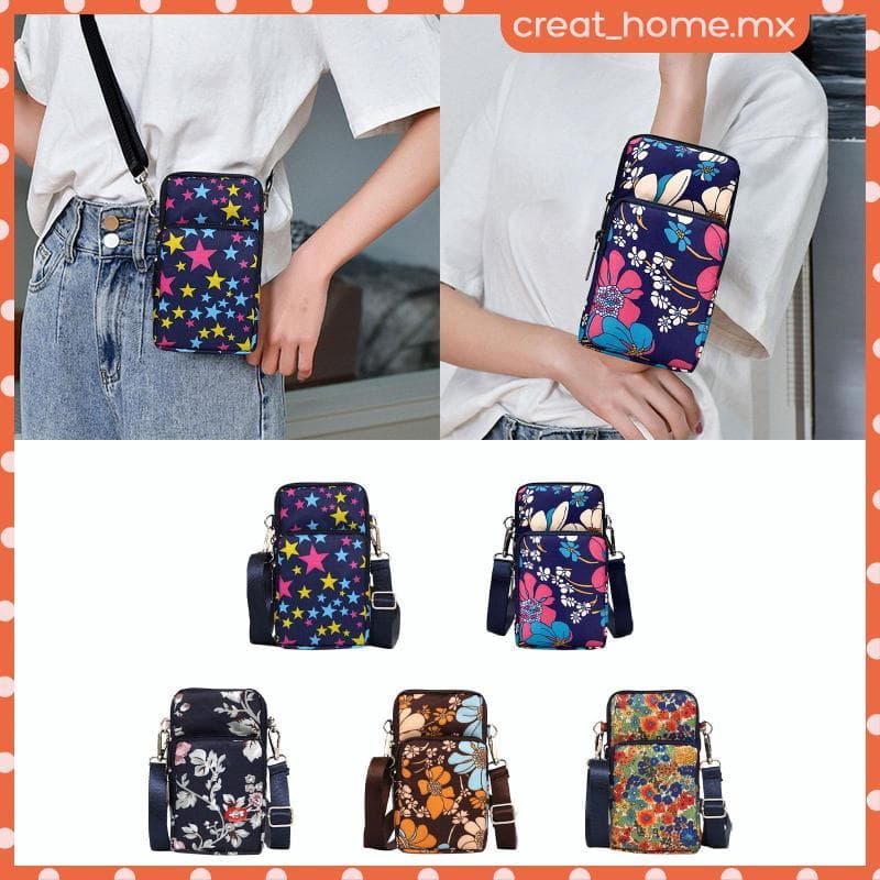 [Creat_home] Telefone Bolsa Embreagem Portátil Alça De Ombro Ajustável Mini Crossbody Para Compras Homens Mulheres