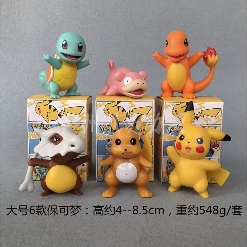 Pokémon Pokémon Figura Caixa Misteriosa Pokémon Pikachu Jenny Tartaruga Sapo Enfeites Kabi Beast