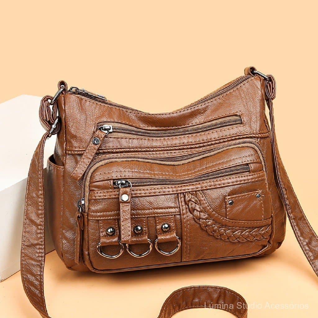 Bolsa feminina para mulheres de meia-idade e idosas 2025, bolsa de ombro em couro lavado, bolsa transversal, bolsa femin
