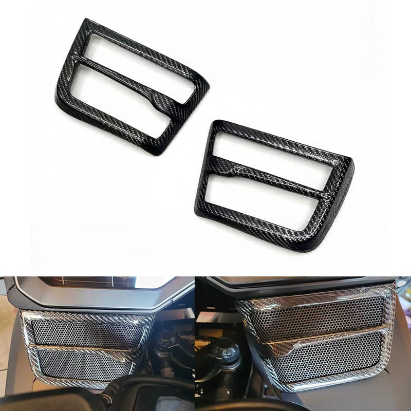 Acessórios de atualização estética para a capa do alto-falante de fibra de carbono da motocicleta HONDA GL1800 F6B