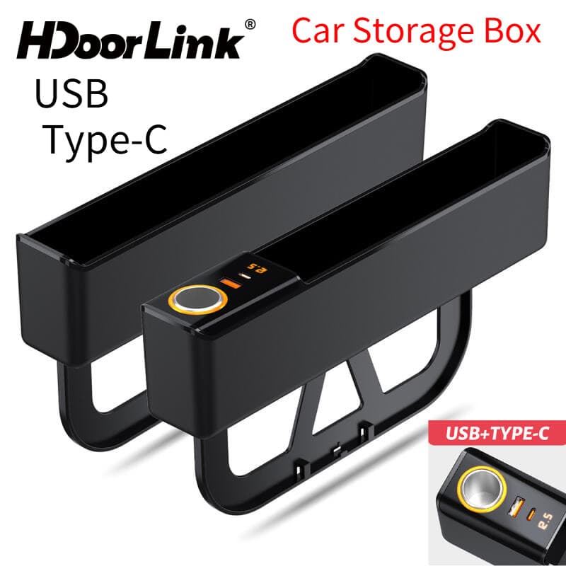 HdoorLink Organizador De Preenchimento De Lacuna De Assento De Carro , Carregamento , Caixa De Armazenamento , Base Remo