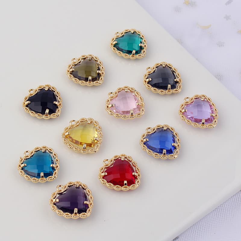 Diy jóias acessórios de cobre incrustado zircão coração pêssego coração pingente brincos acessórios para o cabelo colar