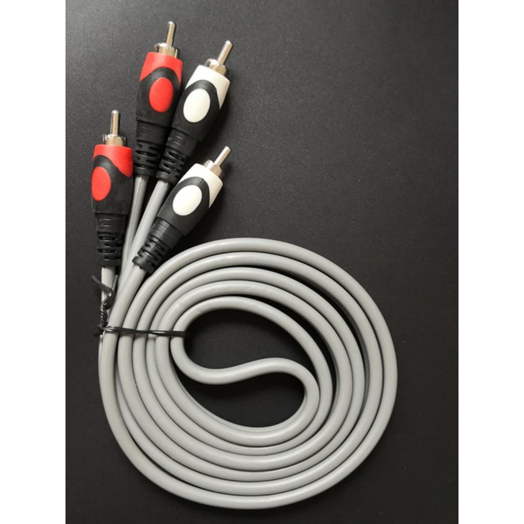 Cabo de áudio de cabeça de lótus dupla 2rca dois a dois cobre puro Universal DVD TV conexão amplificador de potência alt