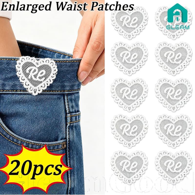 [Envio 24 Horas] 20-5 Unidades Love Lace Jeans Expansor De Cintura-Para Calças-Bordado Com Acabamento Em Renda-Faixa De