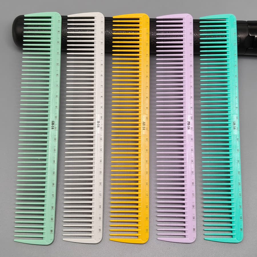 Pente com Padrão Espiral para Cortes de Cabelo Femininos, Especializado para Salões de Beleza e Barbearias, Pente Profis