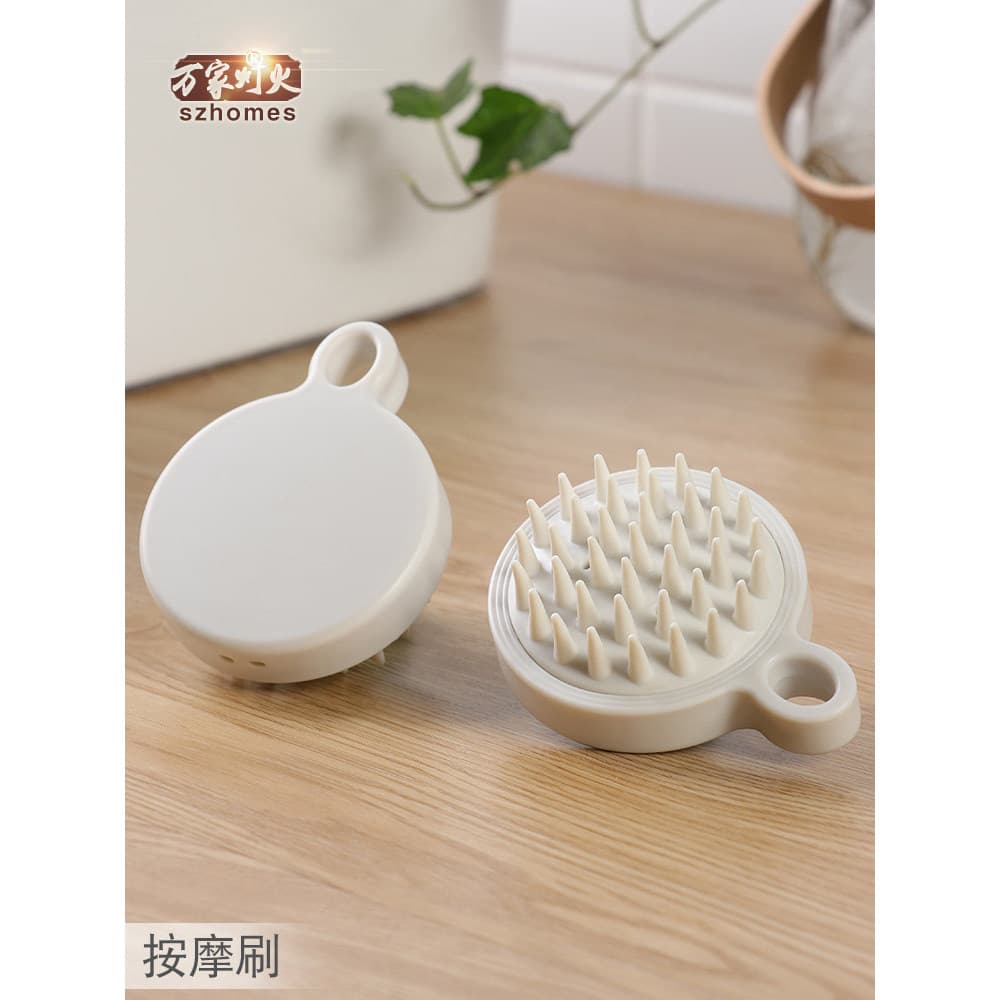 Shampoo massagem pente confortável durável pequeno portátil estilo japonês couro cabeludo massageador cabeça meridiano e