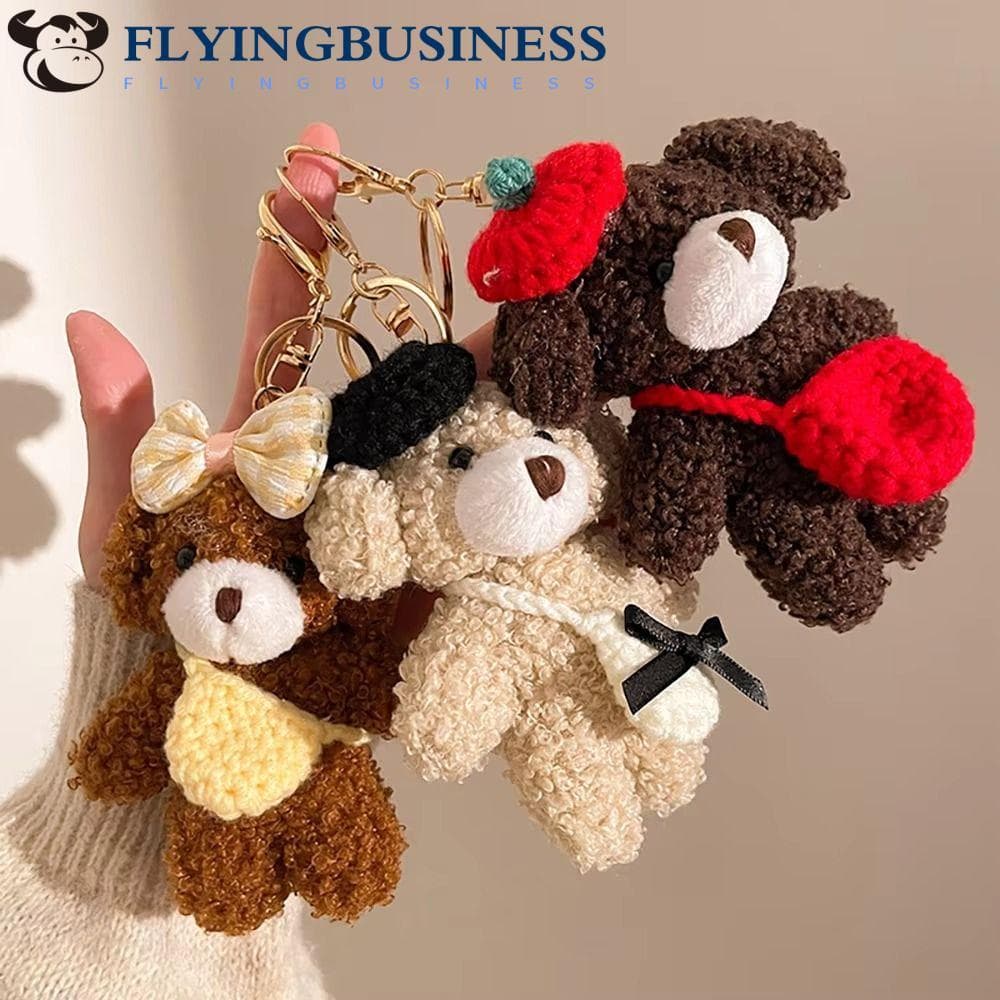 Chaveiro De Boneca De Pelúcia FLYINGBUSINESS , Carro Com Ornamento Pendurado , Pingente De Ursinho , Bolsa