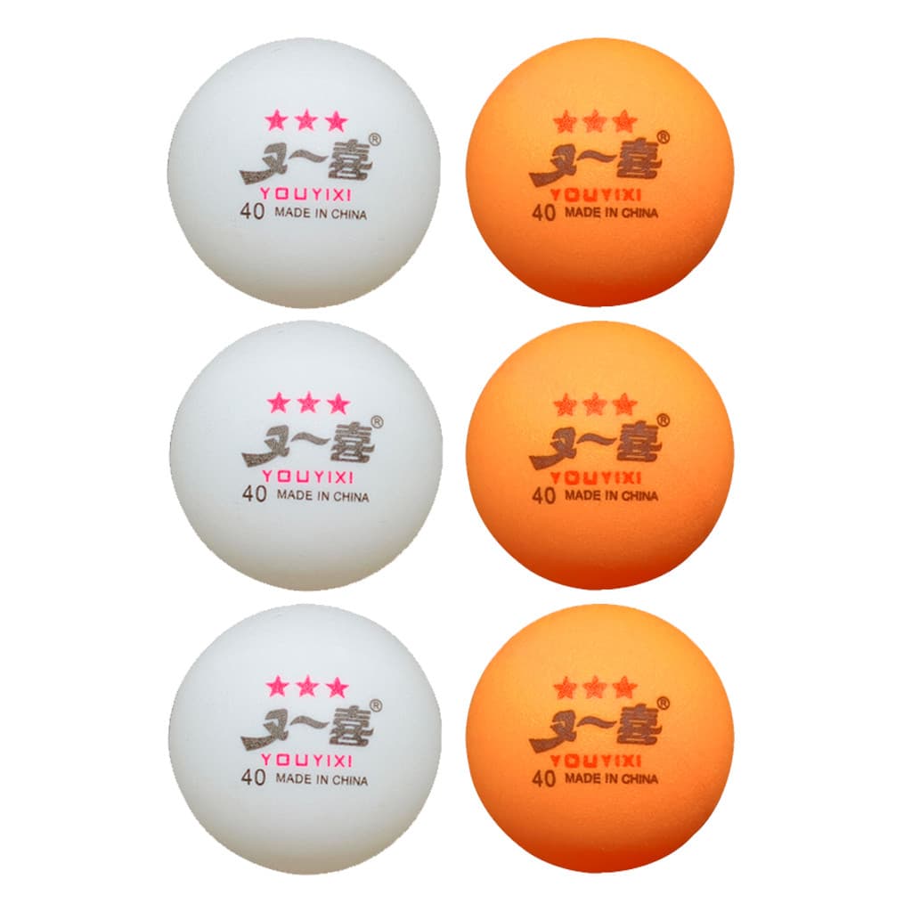 Bolinha de Tênis de Mesa Ping Pong c/ 06 Peças