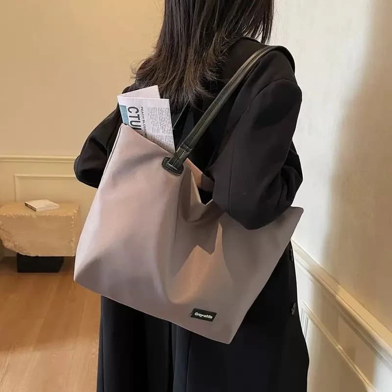 Bolsa de Mão Feminina Oxford Moderna e Durável com Design Personalizado, Bolsa de Compras Portátil para Senhoras, Resist