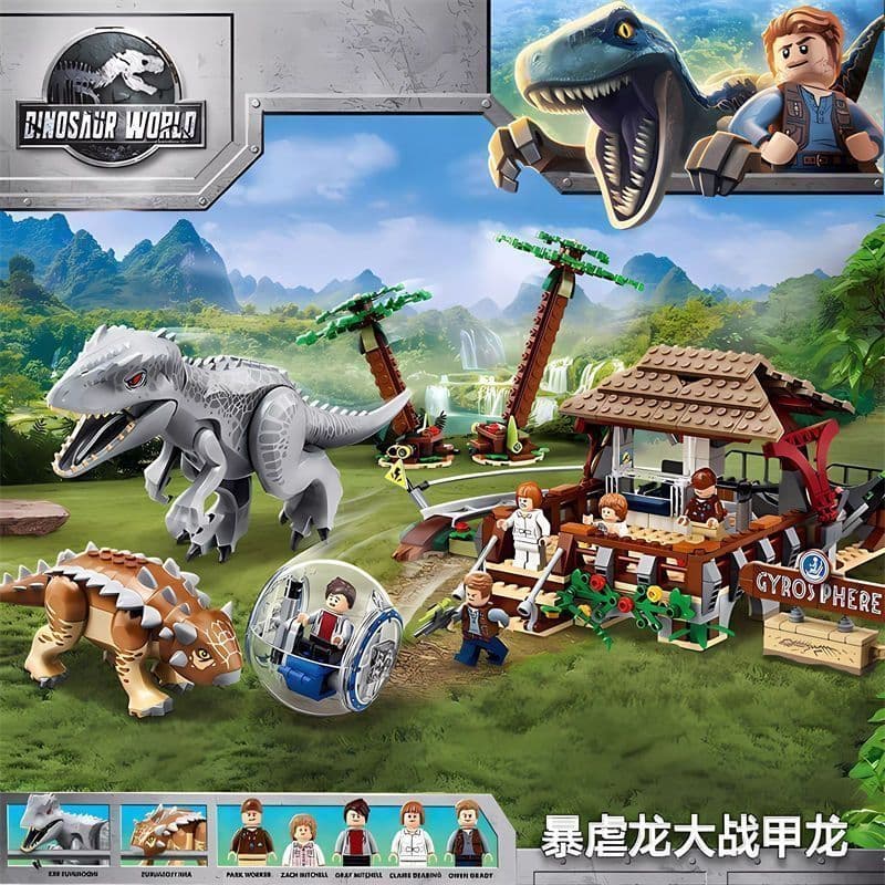 Tiranossauro Rex Dragão Blindado Compatível Lego Blocos de Construção Blocos de Construção Meninos Meninas Brinquedos Pr