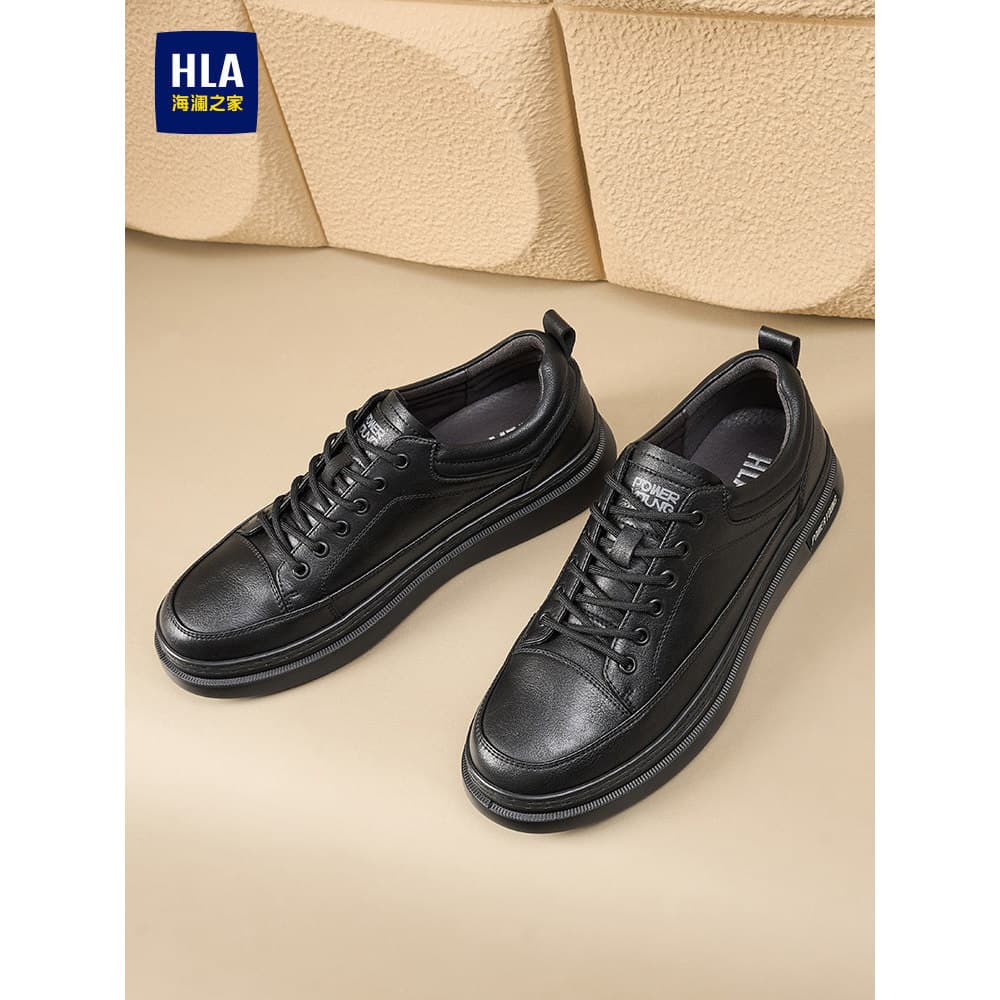 HLA/Hailan House sapatos masculinos 2026 novo estilo sapatos casuais masculinos clássico All-Match respirável negócios t