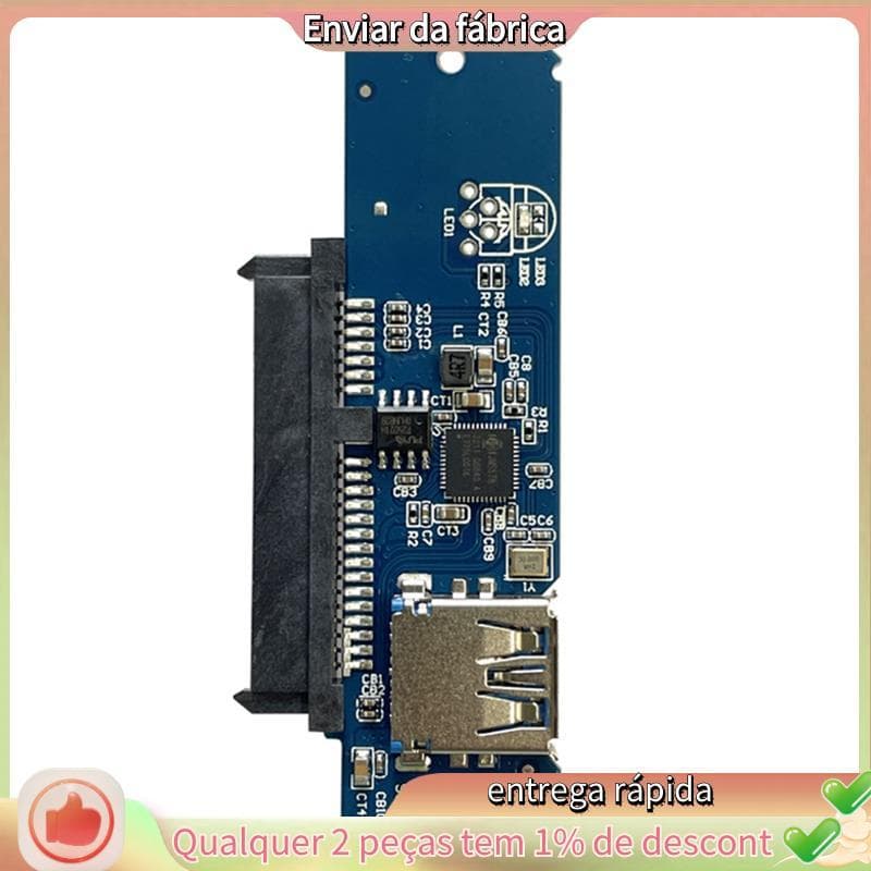 Conversor HDD SATA Para USB 3.0 De 2.5 Polegadas , Disco Rígido Externo Adaptador De Cartão De Expansão Apenas SSD