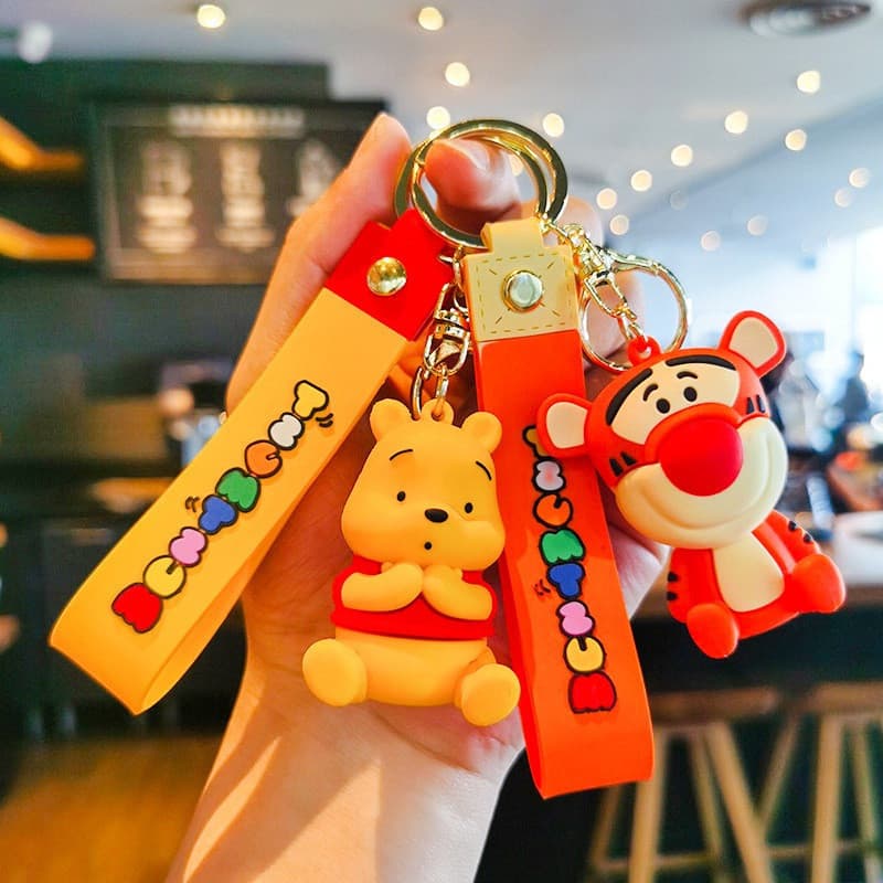 Chaveiro de Bebê Mickey e Minnie (Versão Mini) - Lindos Pingentes do Winnie the Pooh, Tigger e Pato Donald, Adequ YK5D