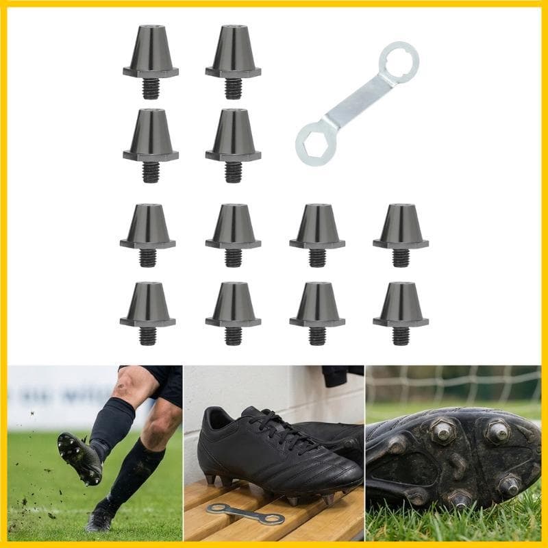 12 Pacotes Fios Antiderrapantes Para Sapatos Futebol, Ligas Alumínio, Chuteiras Botas Esportes Fi