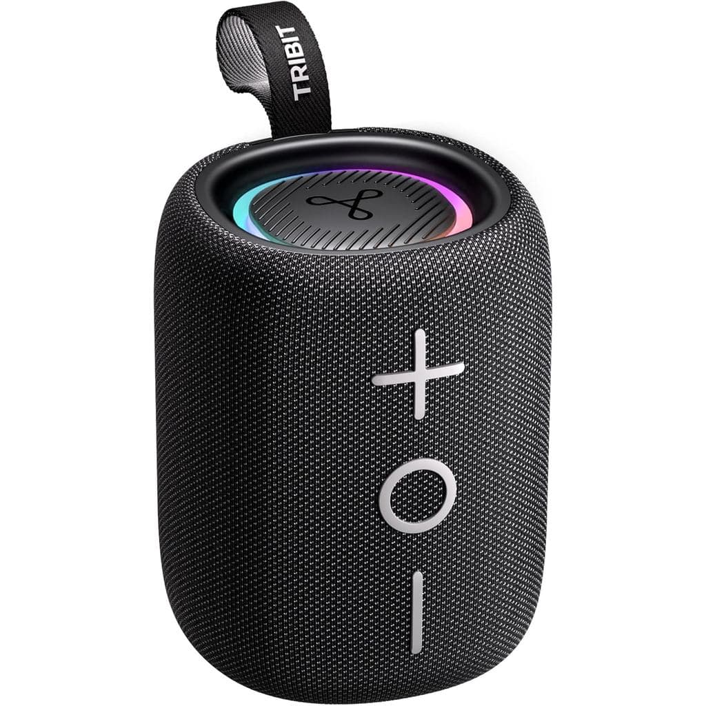 Tribit StormBox Mini+ Caixa de Som Bluetooth Portátil, Caixa de Som Sem Fio de 12W com Som 360 ° Som Surround, 12 Horas