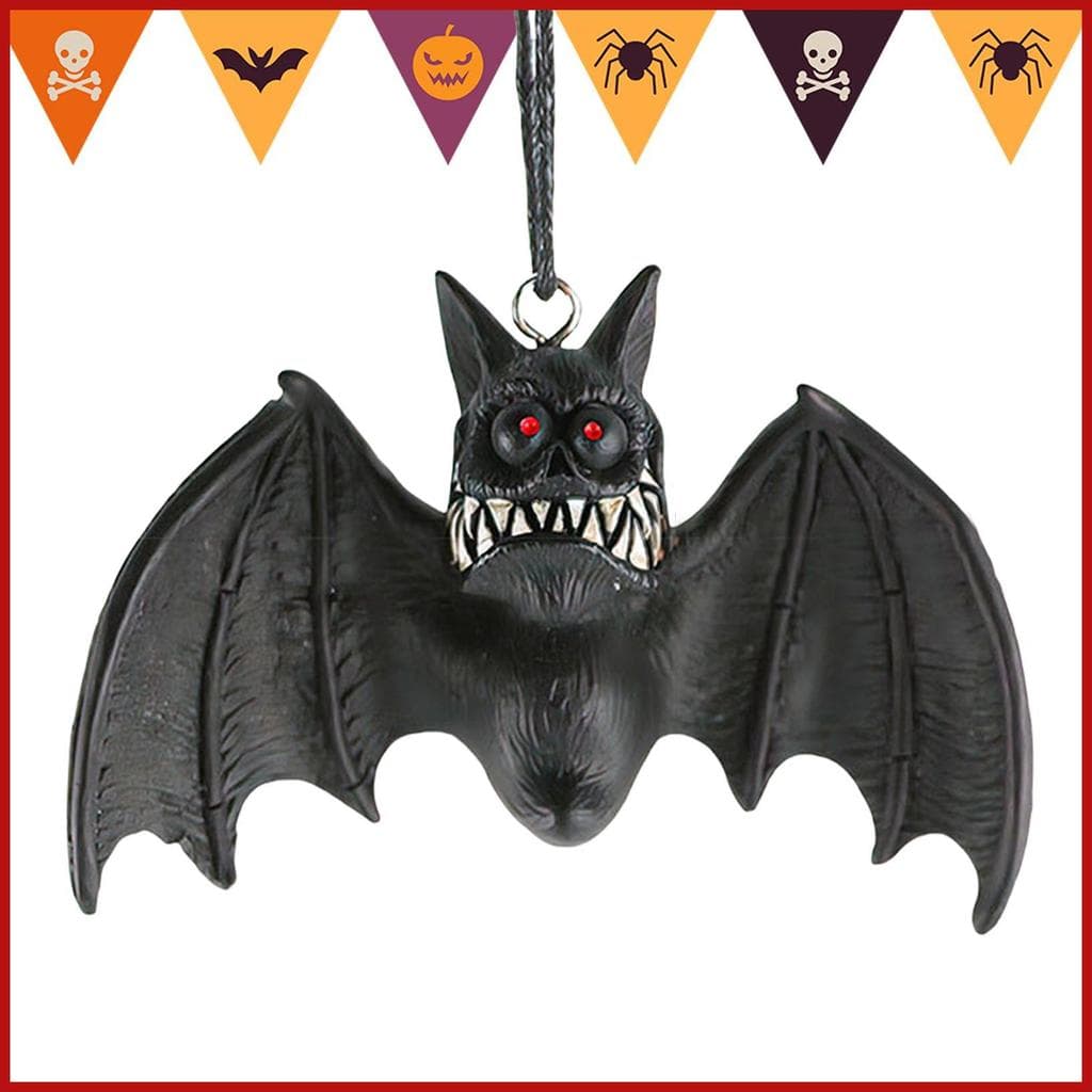 Decorações De Morcego Para Halloween Assustador Resina Fantasma Ornamento Casa Assombrada Decoração Pendurável pomermy