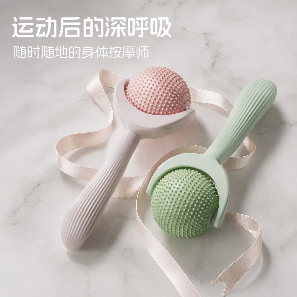 Rolo de massagem portátil Silicone fáscia bola massageador após exercício corpo inteiro relaxamento muscular espinho bol