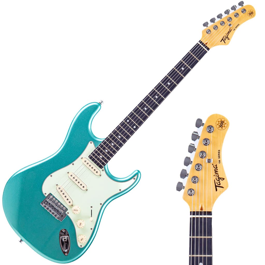 Guitarra Elétrica Tagima Tg500 Msg Verde Escala Escura 3s