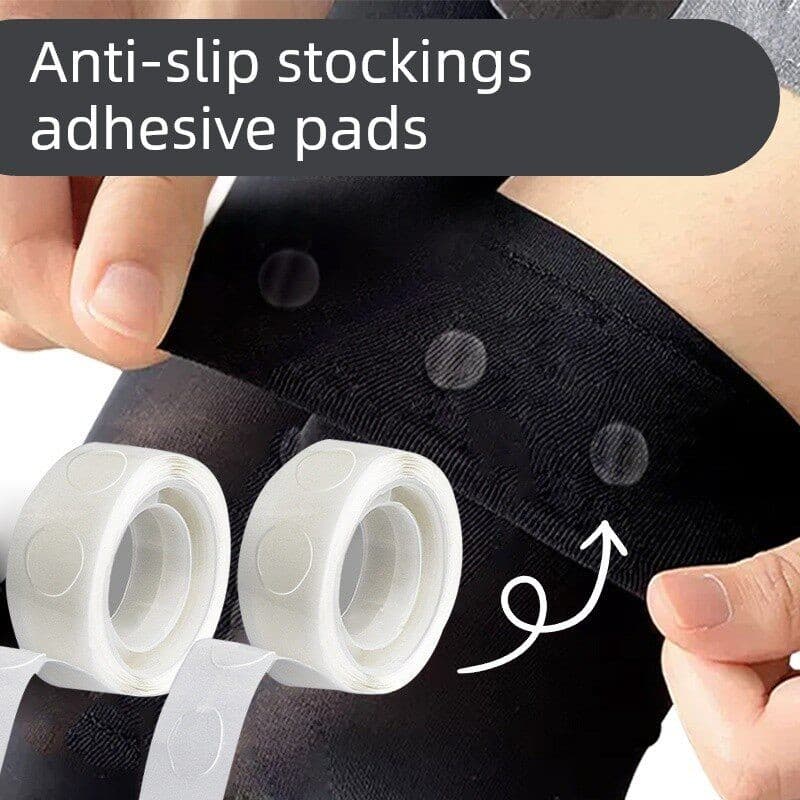 Meias adesivos antiderrapantes autoadesivos anti-reflexo adesivos invisíveis fixos roupas antiderrapantes não deixam col
