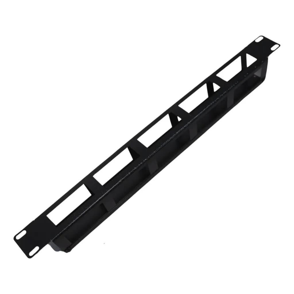 Guia De Cabos 19  1u X 50mm Para Rack De Servidores Preto