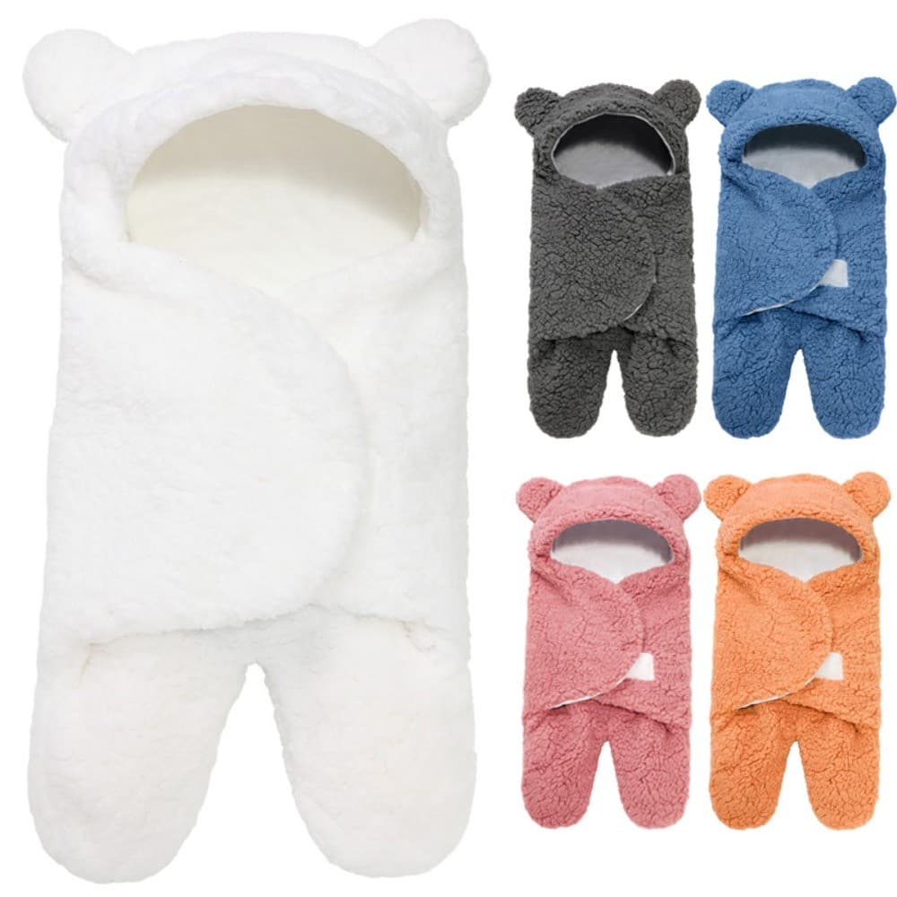 Saco De Dormir Infantil Engrossado , Pijama De Pelúcia Com Pernas Divididas Para Bebês
