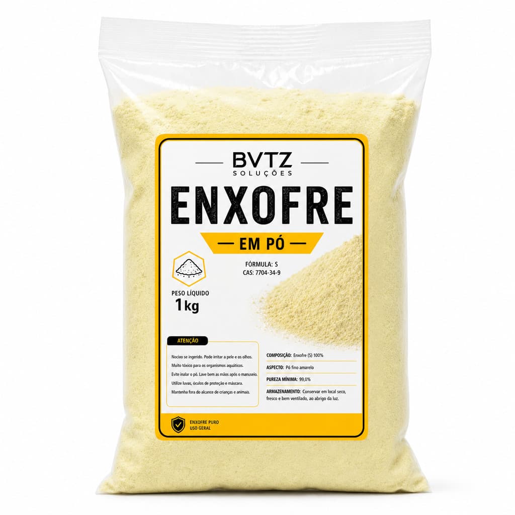 Enxofre Elementar Em Po Agricola Horta Jardinagem Puro Fertilizante Plantas Adubo