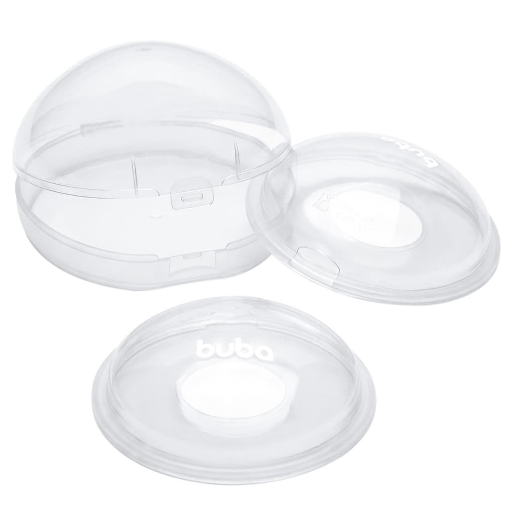 Conchas Protetoras para Amamentação Silicone Buba Com Estojo